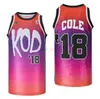 NCAAステッチ映画バスケットボールジャージ02ザリム18 J Cod 42 Wiz Khalifa Black 11 Kyrieアーヴィングクローバー代替13 James Sersen Jersey