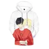 Yeni Sıcak 3D Anime Muz Balık Erkek / Kadın Hoodie Rahat Moda Erkek Çocuk ve Kız 'Spor Sokak Rahat Boy Tişörtü Y211118