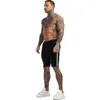 Summmer mens shorts fitness shorts cintura elástica rasgada calça jeans de verão para homens casual streetwear Dropshipping