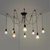 Pendelleuchten Retro Edison Licht Kronleuchter DIY Kunst Spinne Deckenleuchte Befestigung Hängende moderne nordische Vintage Loft Antik