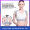 Correcteur de posture réglable Dos Épaule Redresser la ceinture orthopédique pour la clavicule Colonne vertébrale Soutien Soulagement de la douleur Unisexe1