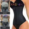 XXS-6XL Korsett Body Shaper Latex Midja Trainer Cincher Dragkedja Underbyst Viktminskning Bantning Shapewear Timglasbälte Dam Plus 210305