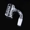 Seamless Fully Weld Quartz Banger with Sandblasted pattern Beveled Edge Smoking Accessories 10mm 14mm male For Glass Bongs