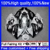 Fairings For SUZUKI KATANA GSXF 600 750 CC GSX600F GSXF750 GSXF-600 17No.8 600CC White black 750CC GSX750F 98 99 00 01 02 GSXF-750 GSXF600 1998 1999 2000 2001 2002 Body