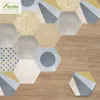 Funlife® Vintage Kolorowe Cement Floor Stickers Anti-Slip Selphezyjne Wodoodporne Płytki podłogowe Do łazienki Kuchnia Wystrój Domu 210310
