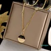 luxury- Heart Smile Coin Pendant Necklace Flat bottom solid love for women Gold Color Jewelry Gifts