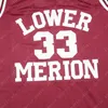 Mannen Lower Merion College 33 Bryant Basketball Jersey Championship High School Jerseys Steek