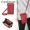 Taille sacs portefeuille sac à main en cuir multifonctionnel femme porte-carte Smartphone fermeture éclair Portable sac à main mode épaule diagonale sac