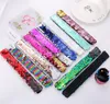 Slap Bracelets Sequins Girls Wristband Sequined Hairband Glitter Ponytail Holder Kids Party favors 11 Designs DB519