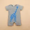 AMOUR DDMM bébé vêtements été bébé combinaison né dessin animé cerf éléphant infantile barboteuse escalade vêtements coton 210715
