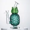 Bong in vetro ananas Recycler Narghilè Gorgogliatore Tubi d'acqua 14mm Giunto femmina Olio Dab Rig Accessori per fumatori Bong da 7 pollici con ciotola a imbuto