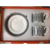 Xícaras e pires clássicos europeus de porcelana de osso, utensílios de mesa, pratos para café da tarde, utensílios para bebidas com caixa de presente 2106117019784