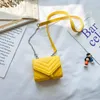 mode meisjes pu lederen enkele schouder handtassen mini messenger ketting portemonnee kinderen baby designer letters print geruite persoonlijkheid cross body bags