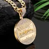 Hip Hop Last Supper Pendant Halsband Herrsmycken Iced Out Cuban Link Fashion Men Gift Jewelry Chain 210929236P