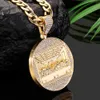 Hip Hop laatste avondmaal hangschakeling ketting heren sieraden iced cuban link mode mannen cadeau sieradenketen 210929236p