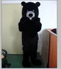 High quality hot black bear Mascot Costumes Cartoon Character Adult