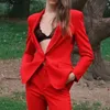 Damespakken Blazers Diyig Vrouw 2021 Herfst Kleding Elegant Casual Slim Fit All-Match Formele Red Suit Jacket