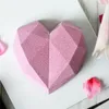 Diamond Love Heart-Shaped Silicone Molds Cake Tools for Sponge Cakes Mousse Chocolate Dessert Bakeware Pastry Mould Handmade Gift