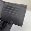 men wallets credit card Genuine leather Short ID Business Purse classic Black Front Pocket top Quality wallet with original Box4511386