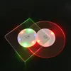 Mini Coaster Bottle Light Light Stickers Festival Night Party Club Bar KTV Dekoracji Koktajl Flash Mat Coaster Drink Cup