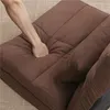 Trippelveckad bäddsoffa Justerbar golv soffa med en kudde 5 reclining position Convertible Polstered Guest Sleepe Justera539c