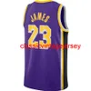 Nova camisa 2020 LeBron James 23 costurada masculina feminina de basquete juvenil tamanho XS-6XL