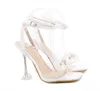 Sandals women's high-heeled sandals 11.5cm sexy loose fashionable white transparent pearl open end s8858 10 pairs 220309