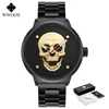 WWOOR Fashion Cool 3D Skull Watch Men Luxuy Waterproof Stainless Steel Gold Sports Men Quartz Wristwatches Relogio Masculino 210527