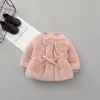 Kappa -015 2021 Mode Vinter Baby Girl Barn Ytterkläder Born Girls Sweet Warm Jacket Rocks
