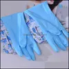 Cleaning Gloves Household Tools Housekee & Organization Home Garden Plus Veet Warm Kitchen Waterproof Dishwashing Glove Durable Rubber Dish