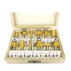 8mm Router Bit Set Trimming Straight Milling Cutter Wood Bits Tungsten Carbide Cutting Woodworking Trimming JKXB2103