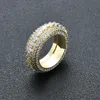 Five rows of zircon rotatable ring012345678910111089918