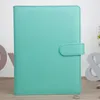 SEA 5 Colors A6 Empty Notebook Binder 19*13cm Loose Leaf Notebooks PU Faux Leather Cover File Folder Spiral Planners Scrapbook 270 S2