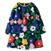 2-7T Girls Owls Cute Dresses Princess Long Sleeve Party Brand Spring Autumn Baby with Pocket Kids Tunic Jersey 210529