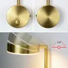 modern wall lights 9W With switch led lamps gold livingroom indoor lighting Bedside For Bedroom sconce 210724