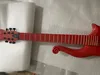 Neuankömmling Prince Cloud Red E-Gitarre Korpus aus Erle, Hals aus Ahorn, schwarze Hardware, schwarze Symboleinlage, umlaufender Saitenhalter