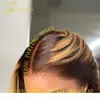 13x6 markera peruk ombre brun honung blondin kort bob wig hd spets front peruk färgad full 360 frontal mänskliga hår peruker 4x4 stängning