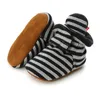First Walkers Grey Black Black Striped Baby Girl Shoe Bambini Scarpe Casual Toddler Boys Cotton Cotton Kid Born Accessories