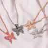 2021 Personnalité de la mode rétro Femmes Collier papillon cubain Pendentif Hip Hop Chaîne de cou Divers styles Options multicolores adaptées aux cadeaux de fête