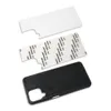 Gummi TPU + PC DIY Sublimationsfall Aluminiummetallskivor för Samsung Galaxy S20 Fe M51 M31S M01 A02S A32 A52 A72 4G 100PCS / LOT