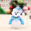 Bonito LED Snowman Deer Bear Decoração de Natal Flash Luminous Iluminado Papai Noel enfeites para árvore de Natal e presentes de decoração de Natal