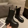 Nouvelles bottes Miss Designer B en cuir véritable Martin Cheville Chaelsea Boot Mode Semelle extérieure en caoutchouc de couleur vague antidérapante Sangle élastique Confort de luxe Chaussures exquises