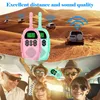 Walkie Talkie Kids Mini Portable 3-5km Long Range 1000mAh Battery Radio Interphone Toy with Flashlight for Children Gift