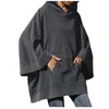 Kvinnors Tröjor Kvinnor Street Suhara Style Sweater Jacket Plus Size Splice Långärmad Sweatshirt Pocket Loose Hooded Chaqueta