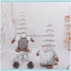 Рождественские украшения праздничные принадлежности Gardenchristmas Swedish Santa Gnome плюшевые куклы шерсть милые украшения Handmade Elf Toys Xmas домашняя часть