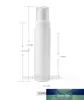 100/120 / 150ml 20pcs Botella de bomba de loción cosmética de PET de PET, DIY Clear / Blanco Recipiente recargable, paquete de emulsión de viaje portátil