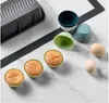실리콘 베이킹 컵 케이크 도구 24 여러 가지 빛깔의 머핀 라이너 케이크 금형의 재사용 가능한 팩 고온 저항 RRASS376