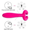 NXY Vibrators G-Spot 3 Motors Dildo Vibrator Anal Vagina Double Penetration Clitoris Penis Stimulator Sexleksaker för kvinnor Män Parar Vuxna 18 0407