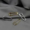 925 Sterling Silver Paper Clip Shaped Earrings for Women Men Hot Fishion Gold Silver Color Creativity Jewelry S-E1436