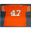001 47 MICHAEL IRVIN CUSTOM UNIVERSITY OF MIAMI HURRICANES JERSEY College Jersey size s4XL or custom any name or number jersey7443146